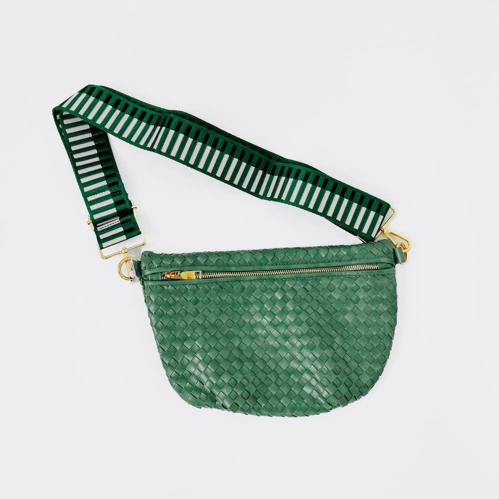 Westlyn Woven Bum Bag: Emerald