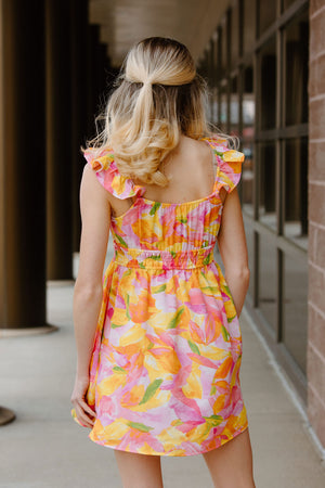 Watercolor Dress, Pink