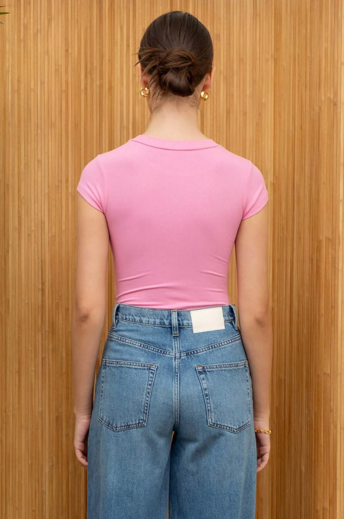 T-Shirt Bodysuit, Pink