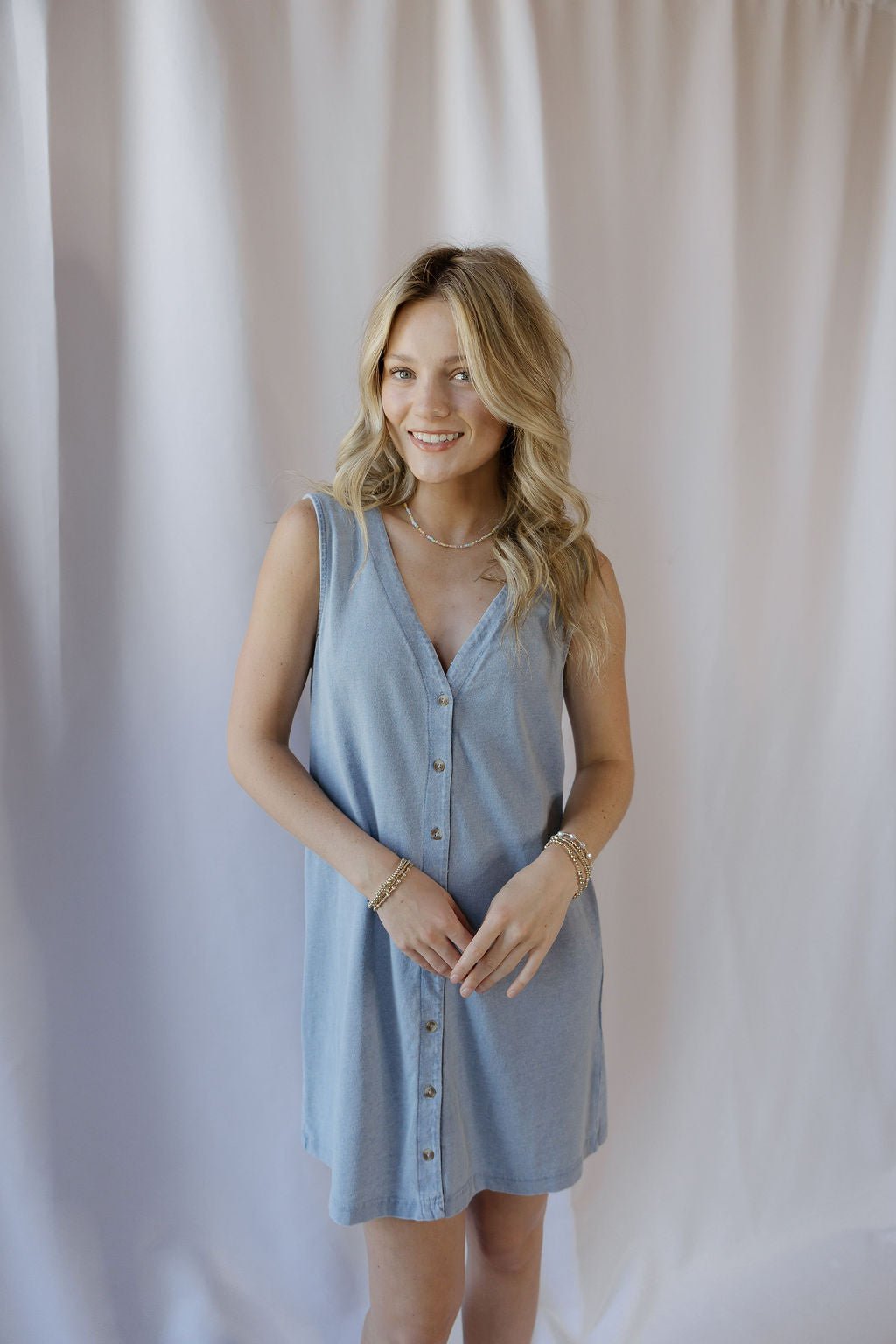 z supply denim mini dress Angel Eyes Denim Mini Dress X-Large
