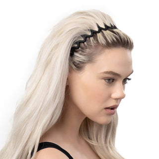 Zig Zag Headband 2pc, Black/Tort