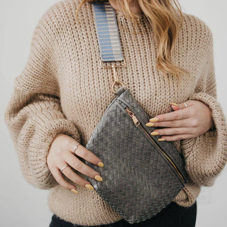 Woven Westlyn Bum Bag: Brown