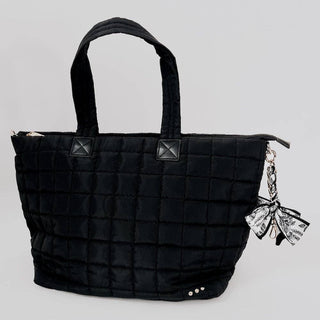 Charmed By Satin Bag Charms: Navy/Green/Yellow Painting