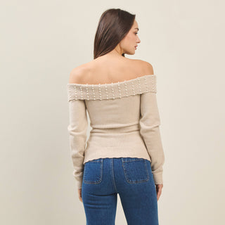 OTS Pearl Sweater, Black - The Red Thread Boutique
