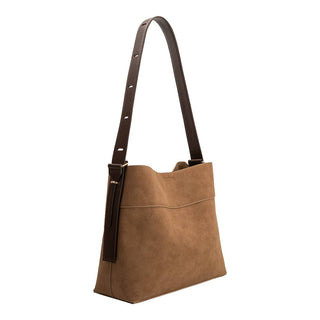 Stormie Mocha Recycled Vegan Suede Tote Bag