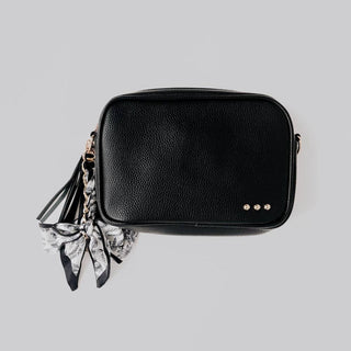 Charmed By Satin Bag Charms: Navy/Green/Yellow Painting