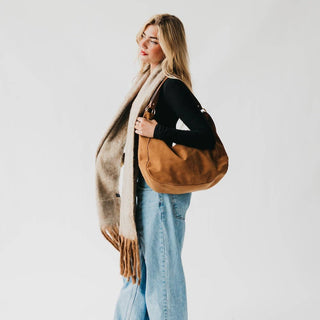 Helga Blanket Scarf: Tan