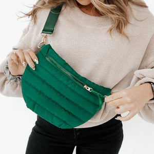Jolie Puffer Belt Bag: Pink