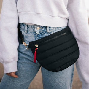 Jolie Puffer Belt Bag: Pink