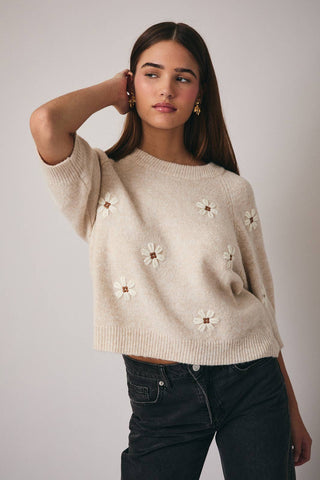 Flower SS sweater