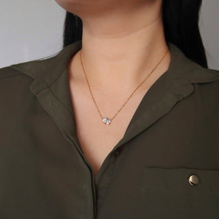 Dainty Toi et Moi Necklace | Pendant Necklace