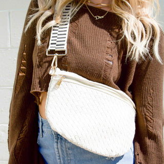 Woven Westlyn Bum Bag: Brown