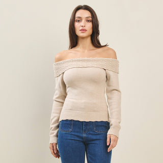 OTS Pearl Sweater, Black - The Red Thread Boutique