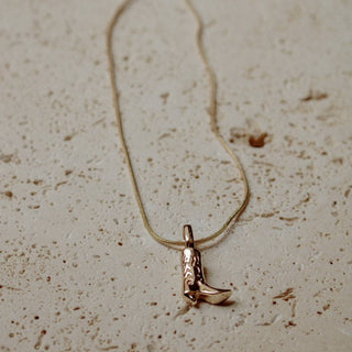 Cowboy boot necklace