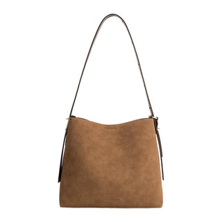 Stormie Mocha Recycled Vegan Suede Tote Bag
