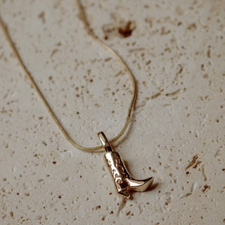 Cowboy boot necklace