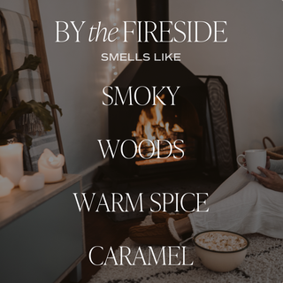 By The Fireside 15 oz Soy Candle, Matte Jar - Decor