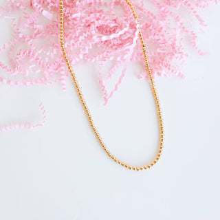 3MM Necklace in Gold: 16 inch / No Clasp - The Red Thread Boutique
