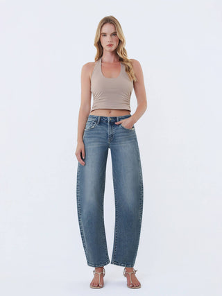 Slim Barrel Jeans - The Red Thread Boutique