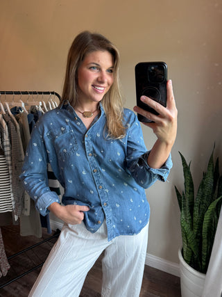 Bae Shirt, Nelly Paisley - The Red Thread Boutique