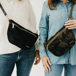 Hair On Hide Westlyn Bum Bag: Black