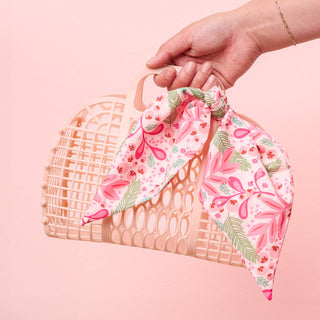 So-Jelly Basket-Blush w/ Jolly Sprig Pink Scarf