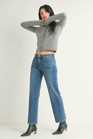 Stretchy Straight, Medium by Just Black Denim