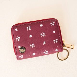 Zip Around Wallet-Pretty Posies Plum *final sale