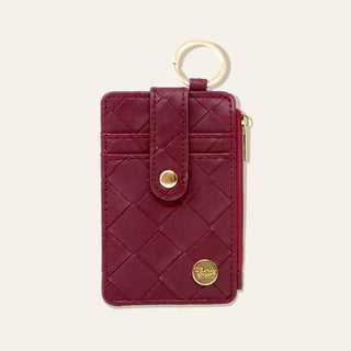 Keychain Wallet - Woven Plum