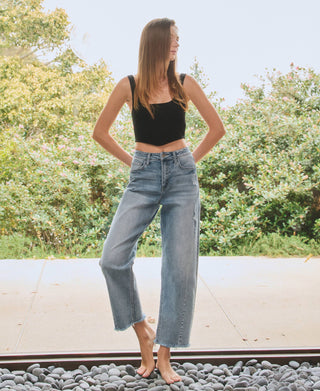 High Rise Barrel Jean