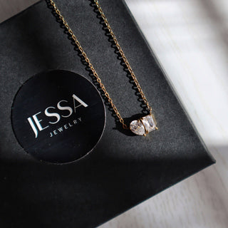 Dainty Toi et Moi Necklace | Pendant Necklace