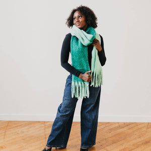 Easy Like Monday Morning Scarf: Green