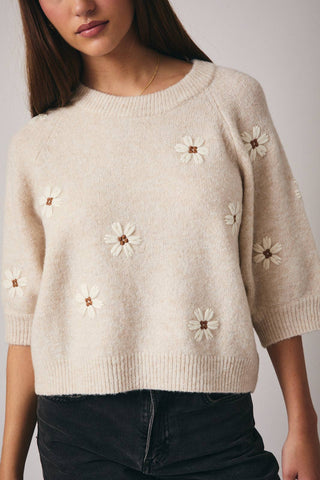 Flower SS sweater