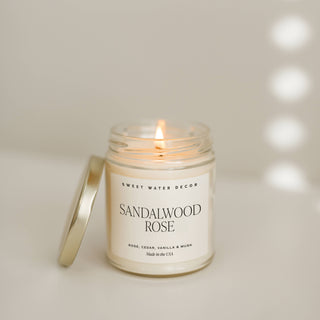 Sandalwood Rose 9 oz Soy Candle *final sale