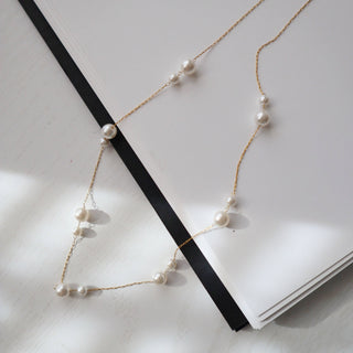 Alina Double Pearl Necklace