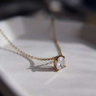 Oval Solitaire Necklace