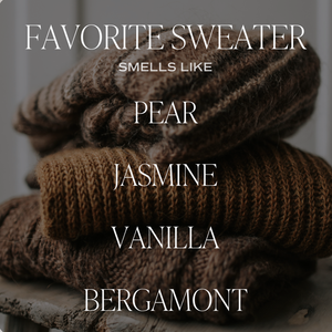 Favorite Sweater 15 oz Soy Candle, Matte Jar