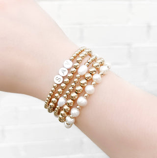 Pearly Bracelet: Gold Plated