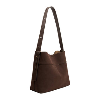 Stormie Espresso Recycled Vegan Suede Tote