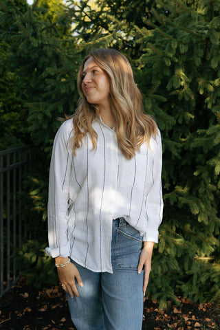 The Perfect Line Top, White by Z Supply *final sale