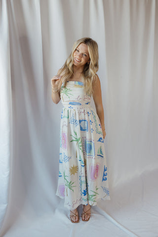 Marli Vacay Midi Dress, Ivory