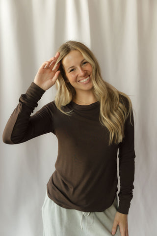 Stacy Top, Coffee Bean