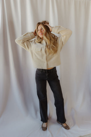 Z Supply Peyton Jacket, Soft Ecru - The Red Thread Boutique