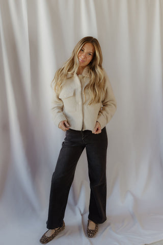 Z Supply Peyton Jacket, Soft Ecru - The Red Thread Boutique