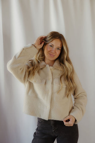 Z Supply Peyton Jacket, Soft Ecru - The Red Thread Boutique