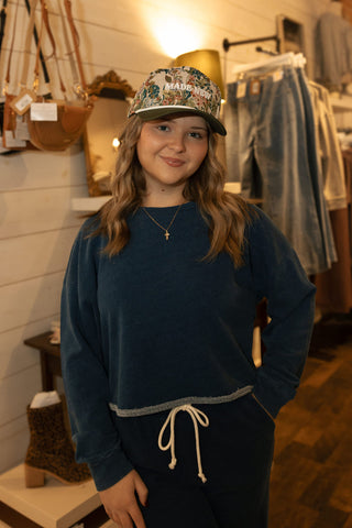 Circuit Knit Denim Sweatshirt, Indigo by Z Supply