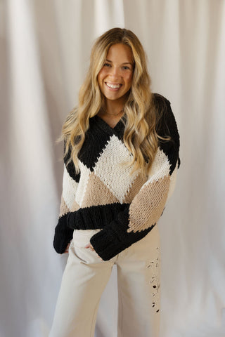 Z Supply Lexington Sweater, Black - The Red Thread Boutique