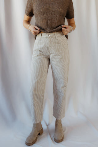 Z Supply The Off Duty Bowed Ankle, Zebra Soapstone - The Red Thread Boutique