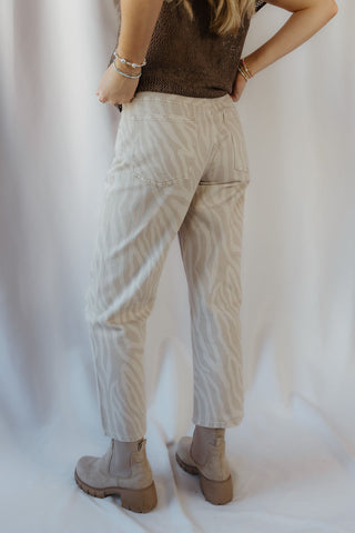 Z Supply The Off Duty Bowed Ankle, Zebra Soapstone - The Red Thread Boutique