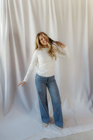 Twisted Barrel, Medium Wash - The Red Thread Boutique